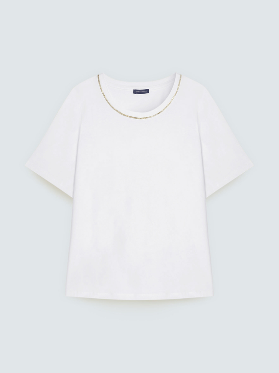 T-shirt en coton avec applications lumineuses