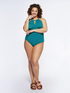 One-piece swimsuit with drop neckline image number 0