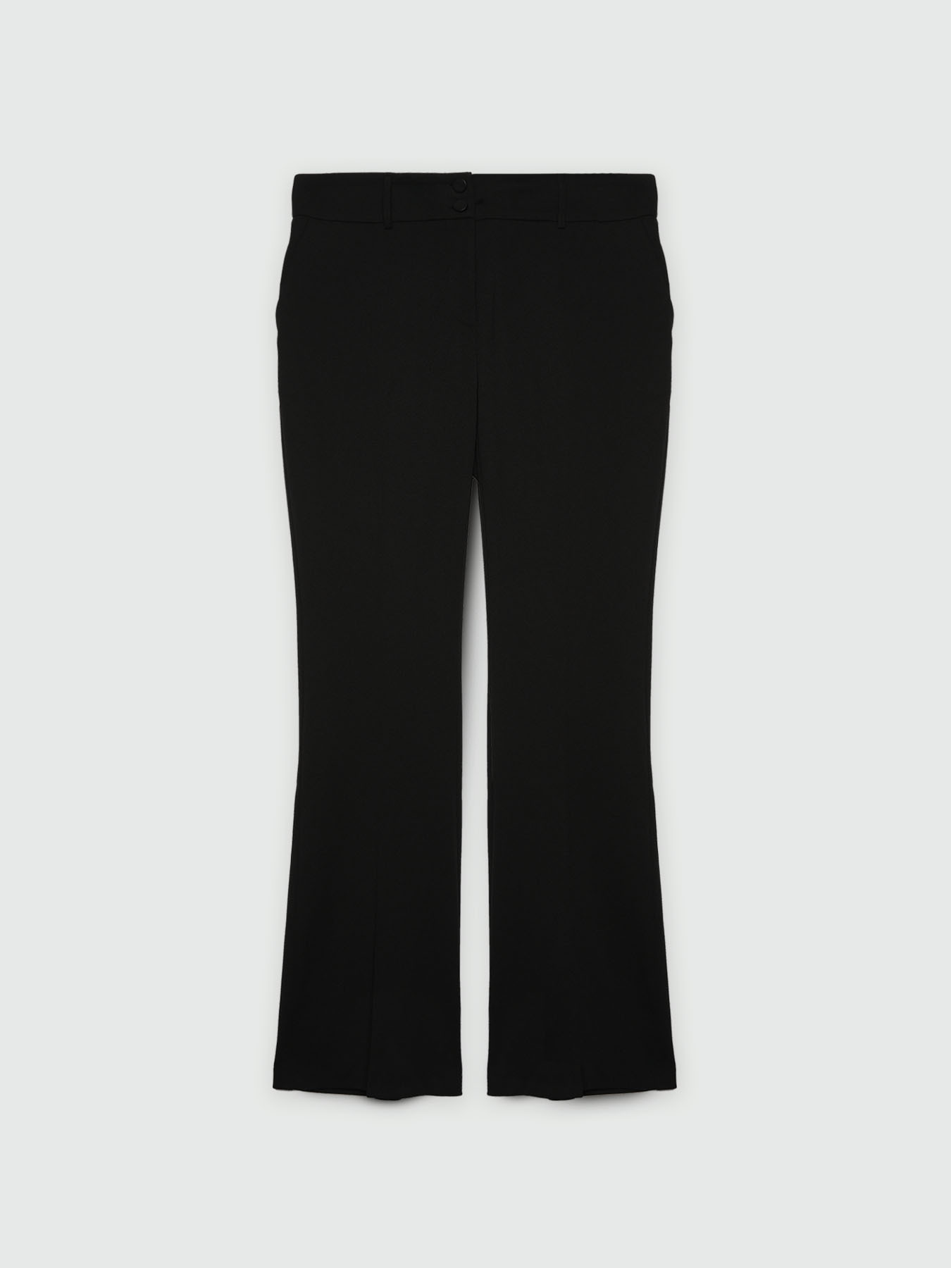 Pantal&oacute;n flare de crep&eacute; image number 5