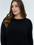 Crew neck sweater in viscose blend image number 3
