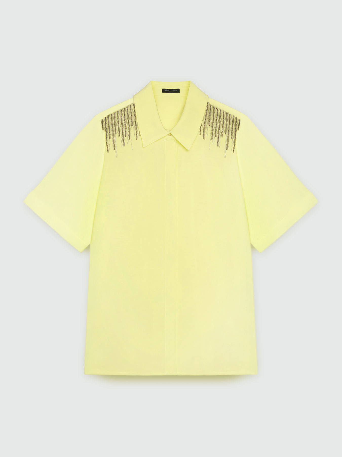 Camisa de manga corta bordada image number 5