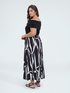 Vestido Chill off shoulder con estampado image number 2
