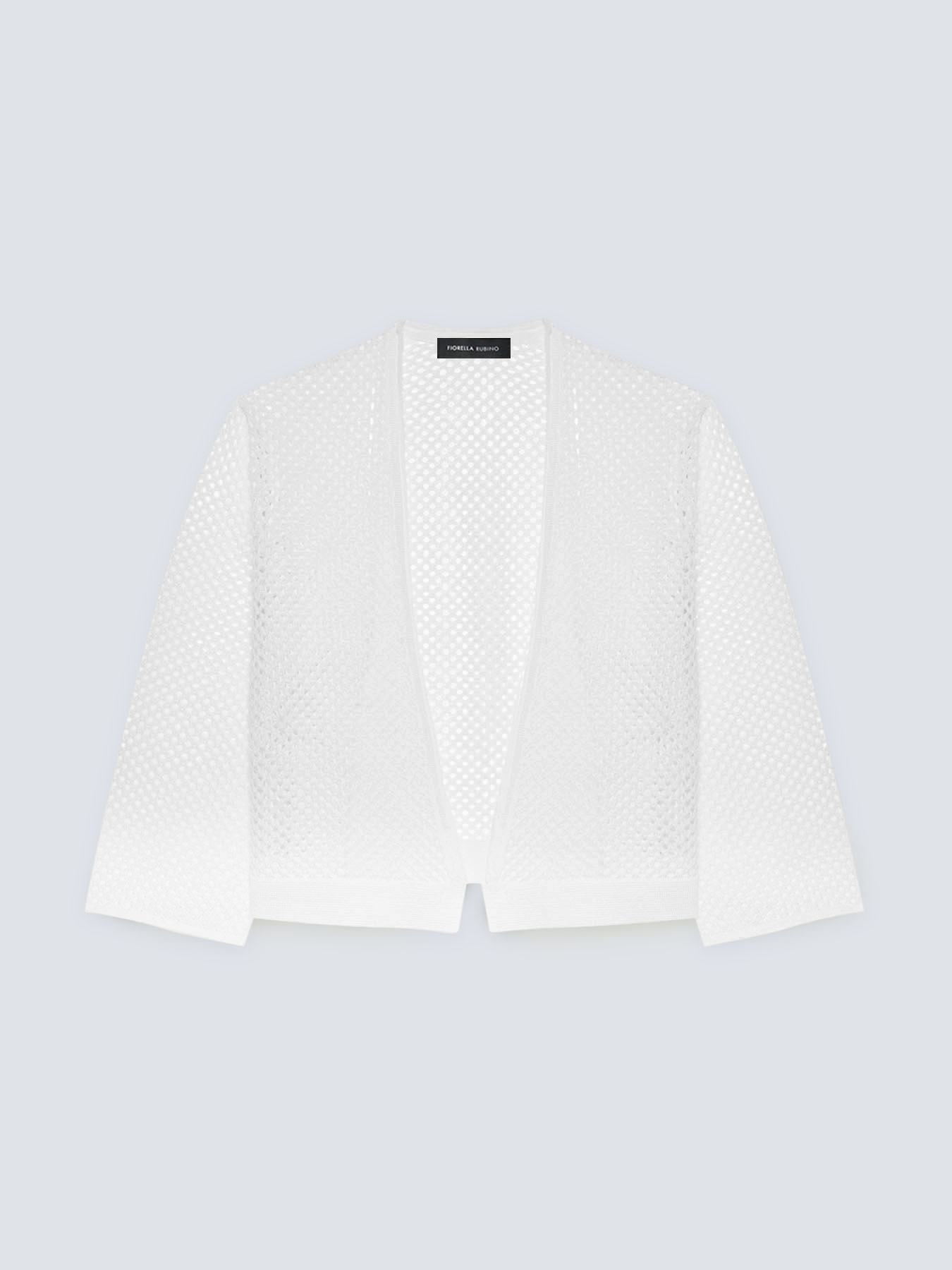 Mini cardigan a rete image number 4