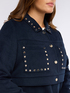 Short wool blend jacket with studs image number 2