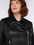 Bikerjacke mit Wildlederoptik und goldenem Rei&szlig;verschluss image number 1