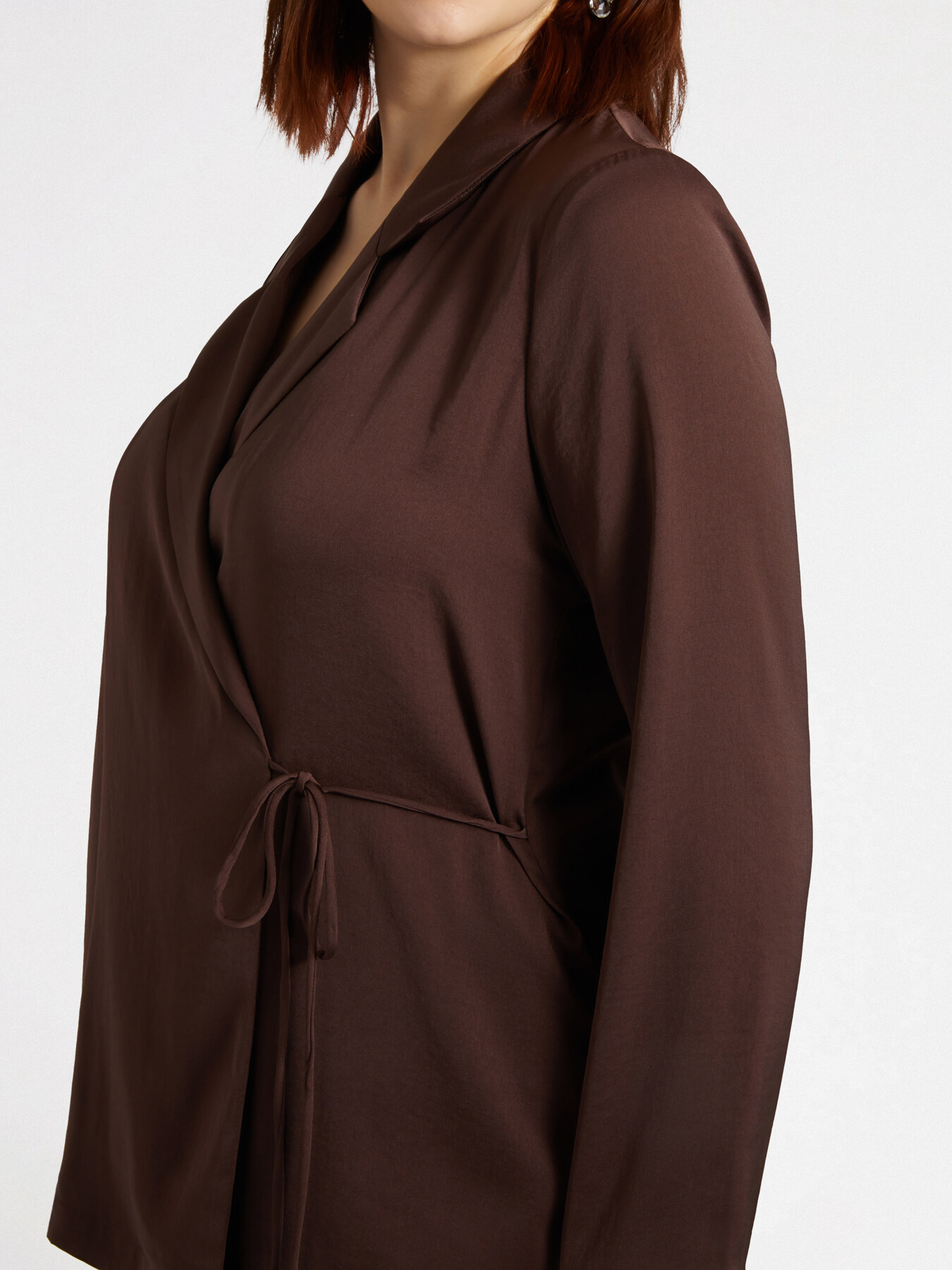 Lightweight satin blazer image number 3