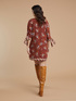 Kleid aus Georgette mit Kaschmir-Aufdruck image number 1