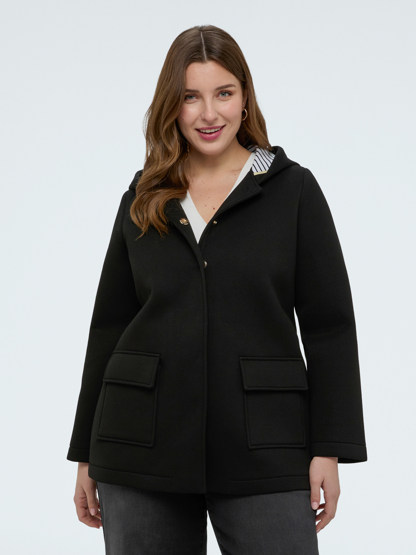 Hooded scuba jacket image number 2