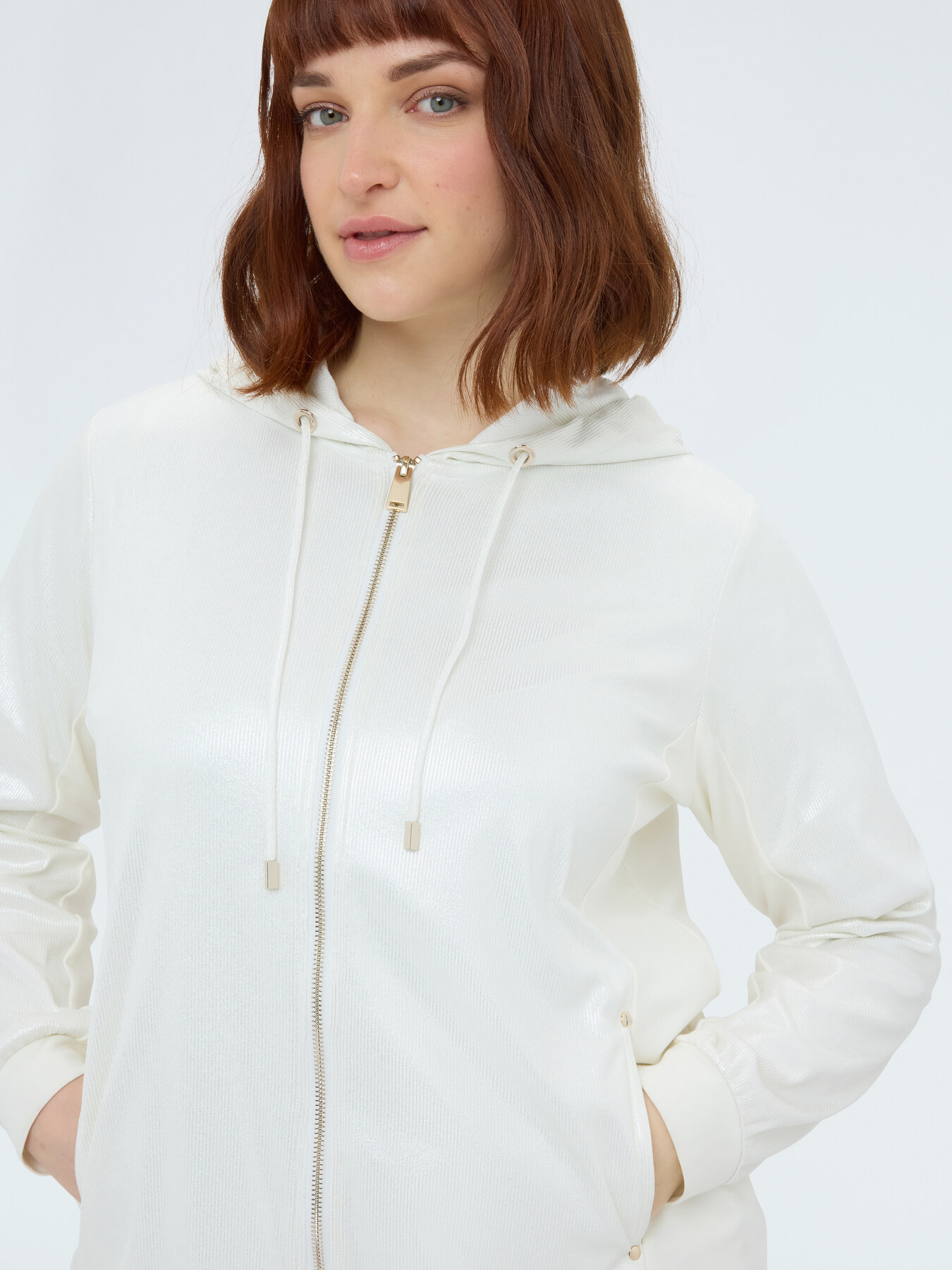 Ribbed hoodie image number 3