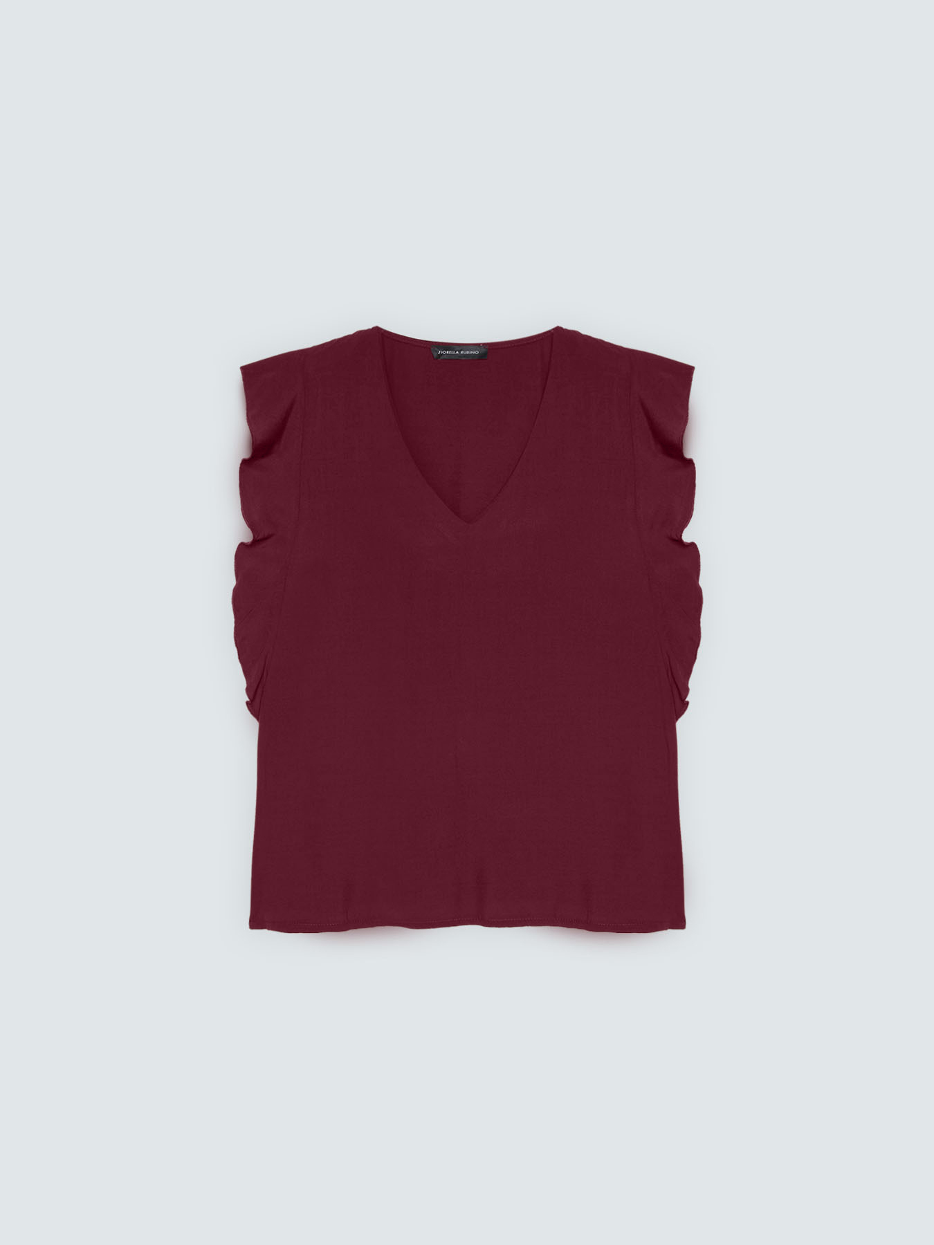 Muslin top with ruffles on the shoulders image number 5