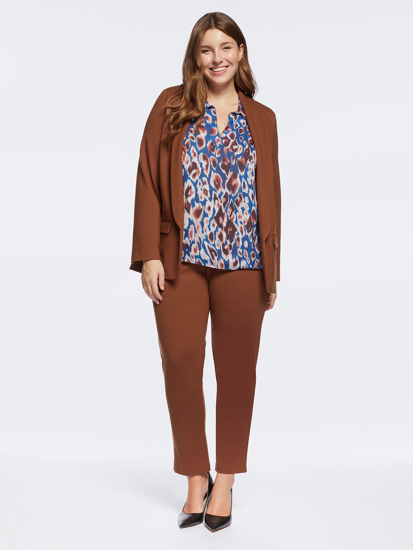 Blouse with leopard print image number 3