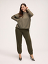 Jogger-Hose mit elastischem Bund und gerippten Abschl&uuml;ssen image number 2