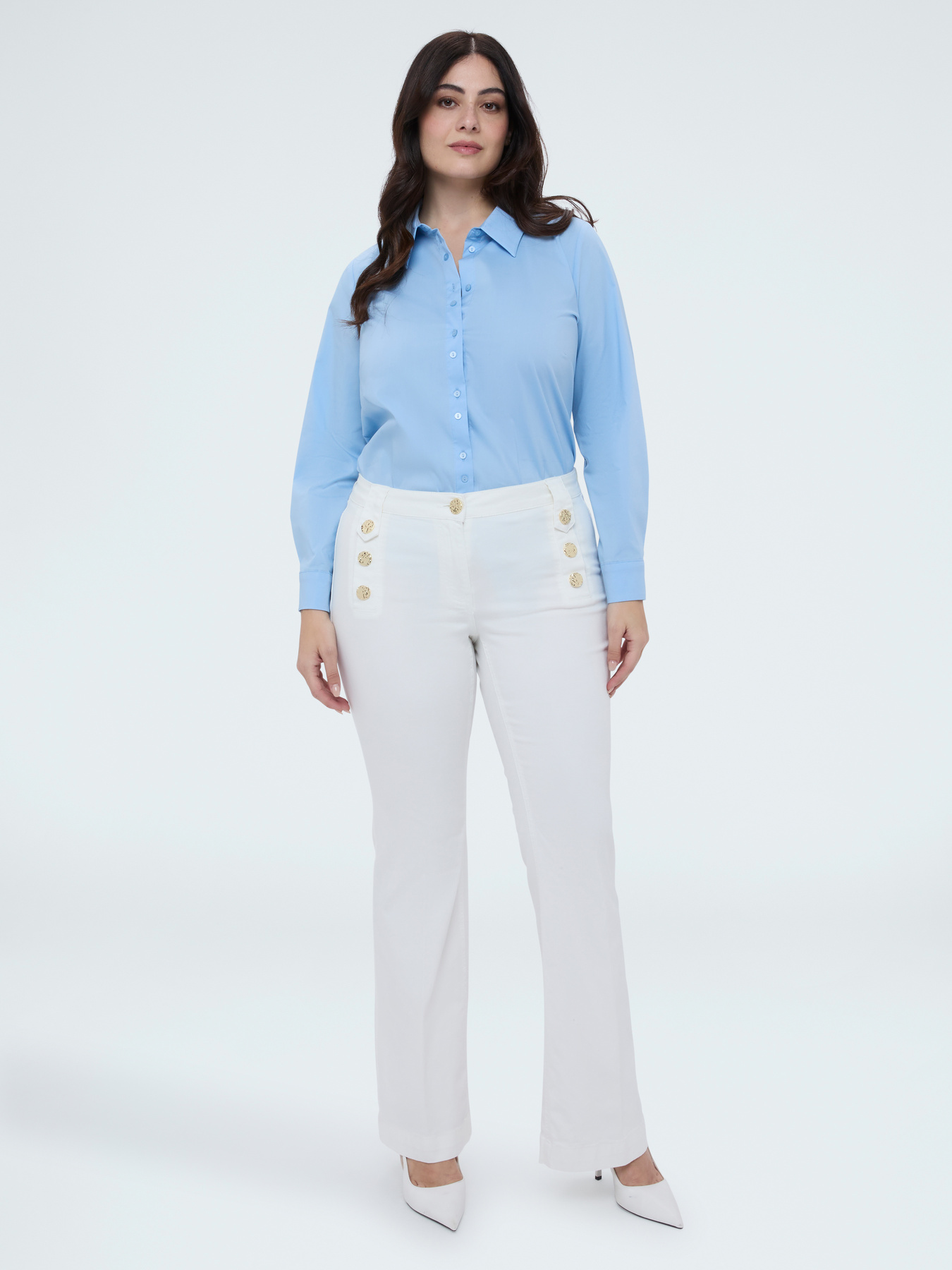 Chemise classique en popeline de coton image number 3