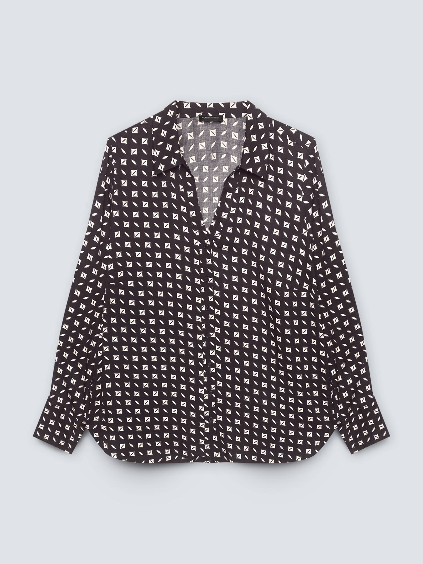 Printed ECOVERO&trade; viscose shirt image number 3