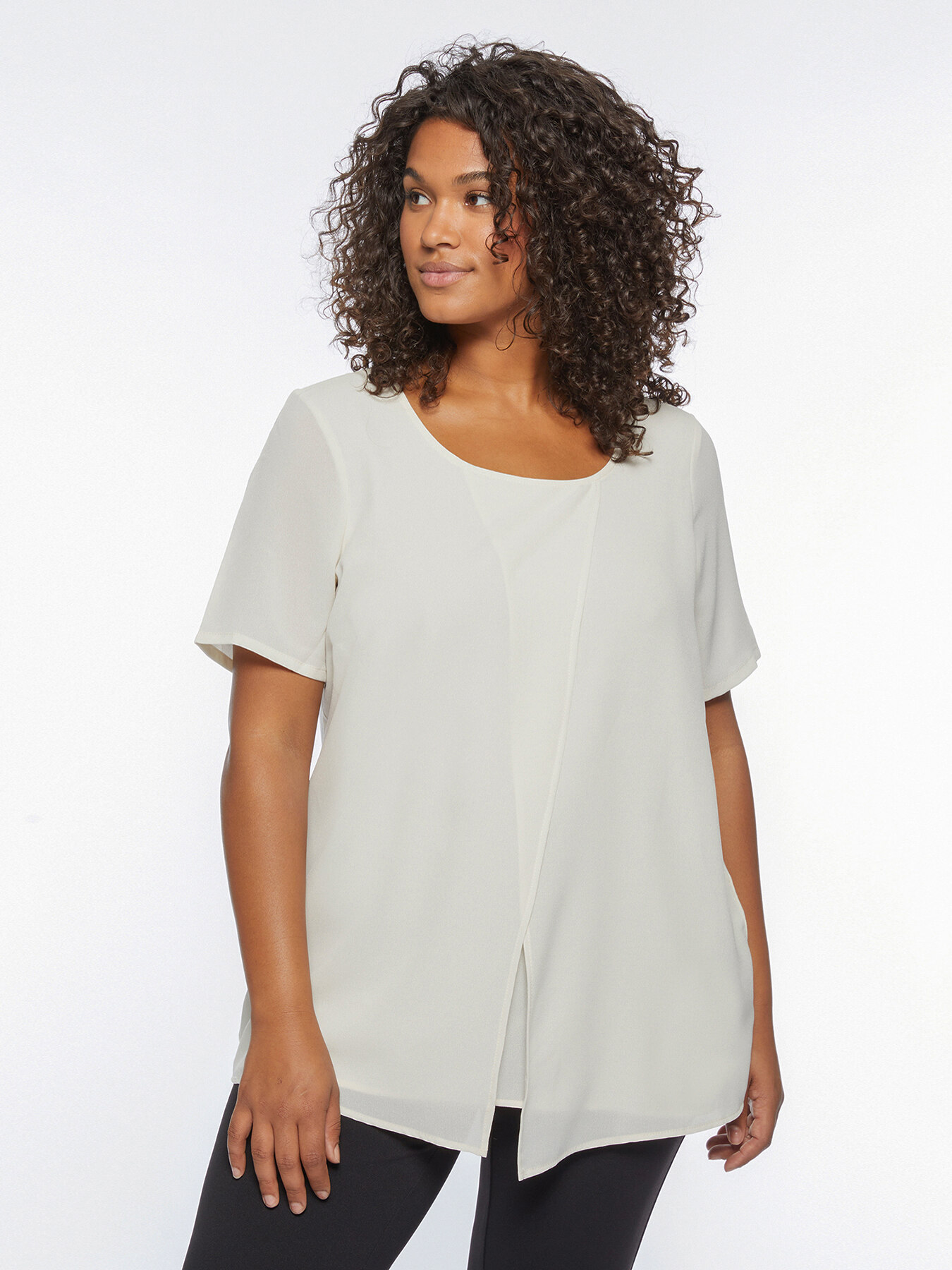 Blusa con sovrapposizione image number 0