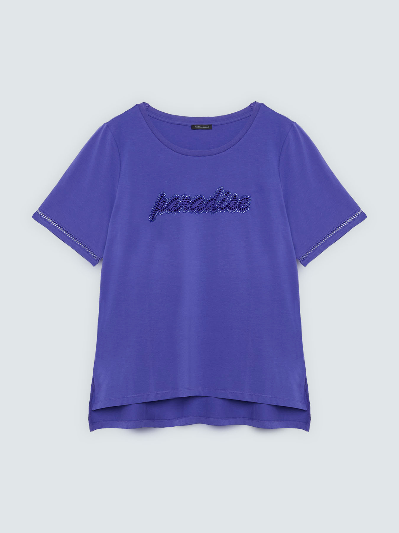 T-shirt en coton avec inscription en paillettes image number 4