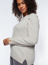 Lurex sweater with small pleats image number 2