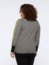 Pull jacquard avec bords verts image number 1