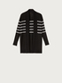 Striped open-front cardigan image number 3
