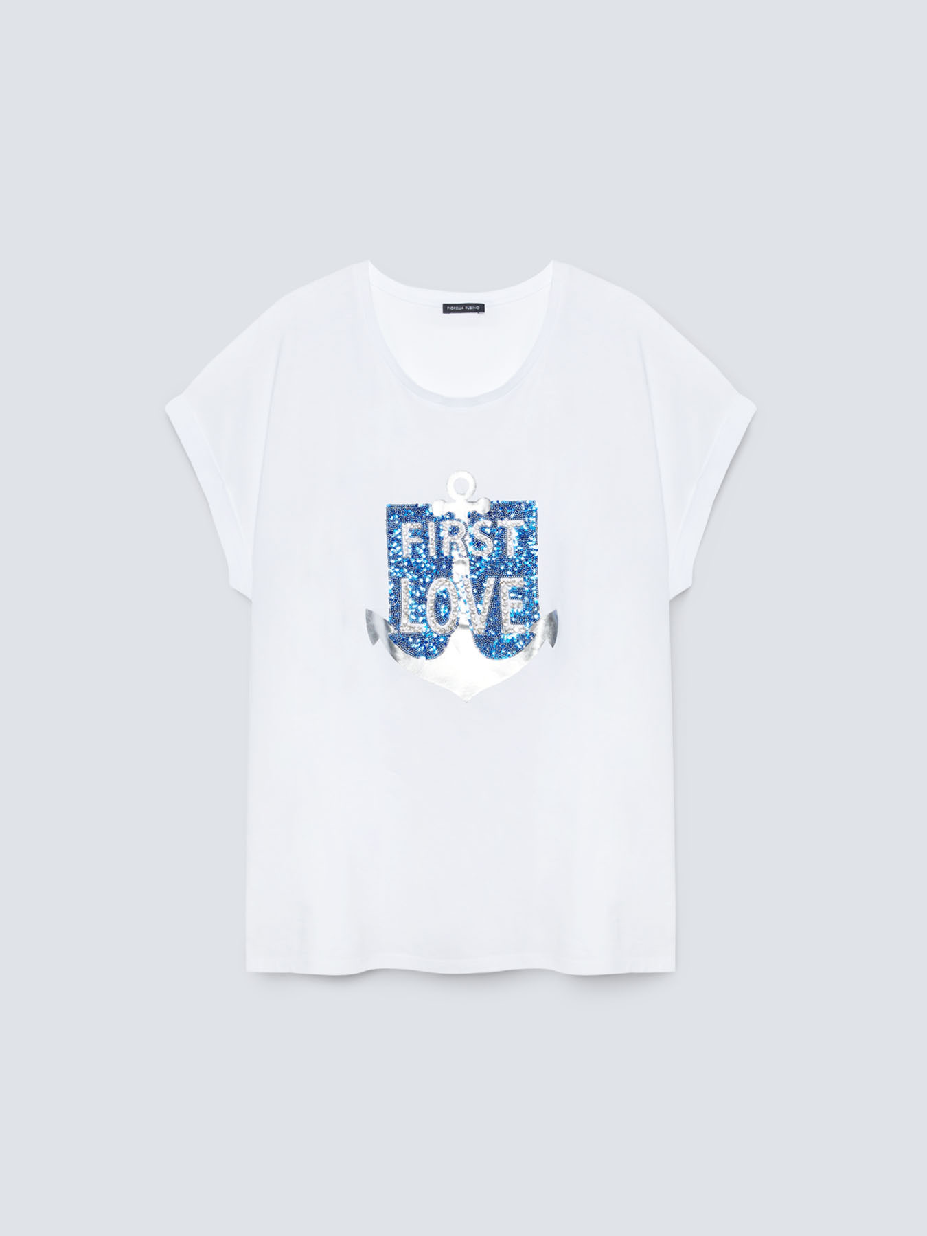 T-shirt con ricamo stile mariniere image number 3