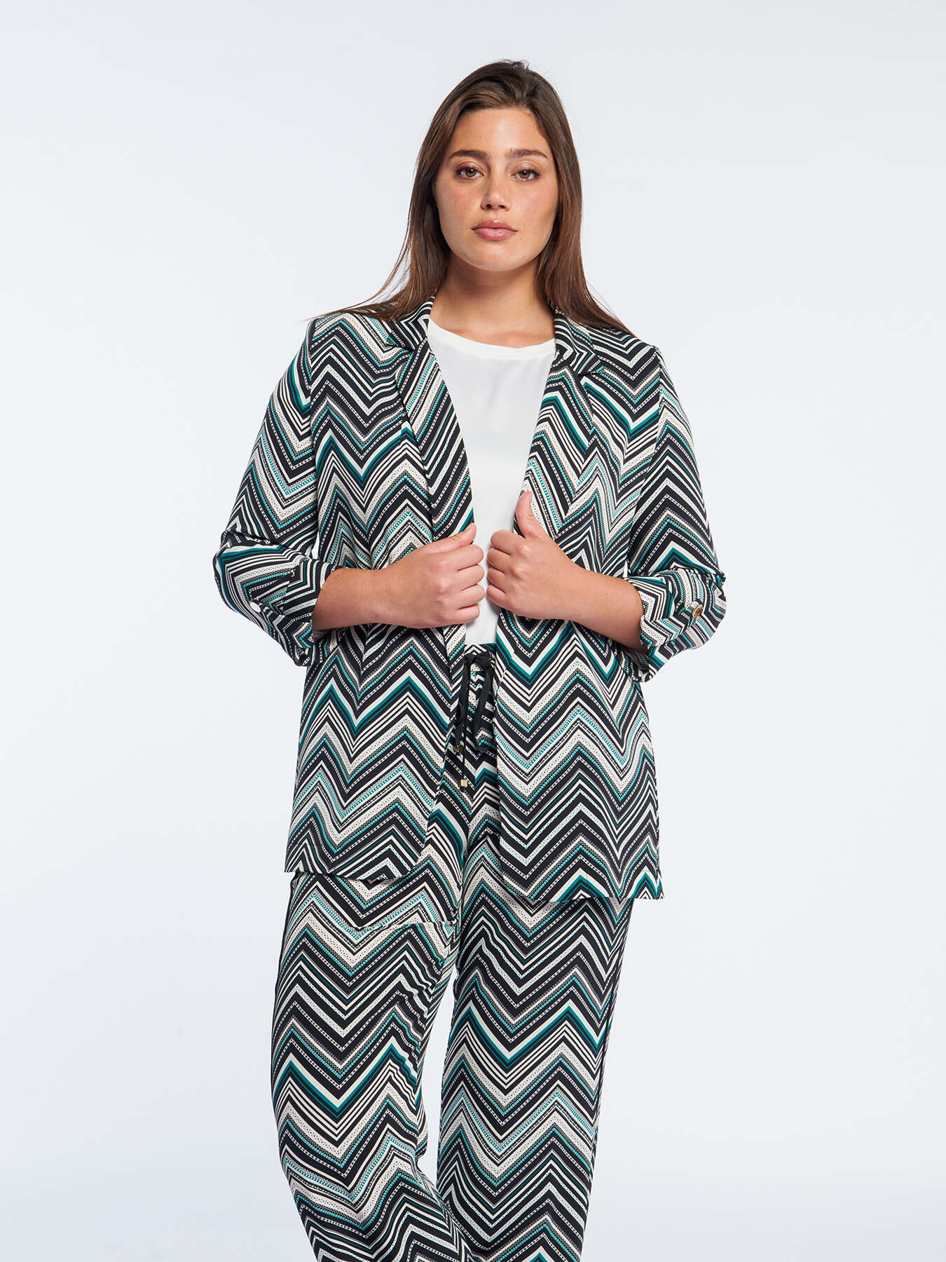 Veste &agrave; chevrons image number 1