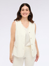 Gilet in punto Milano con bottoni image number 3