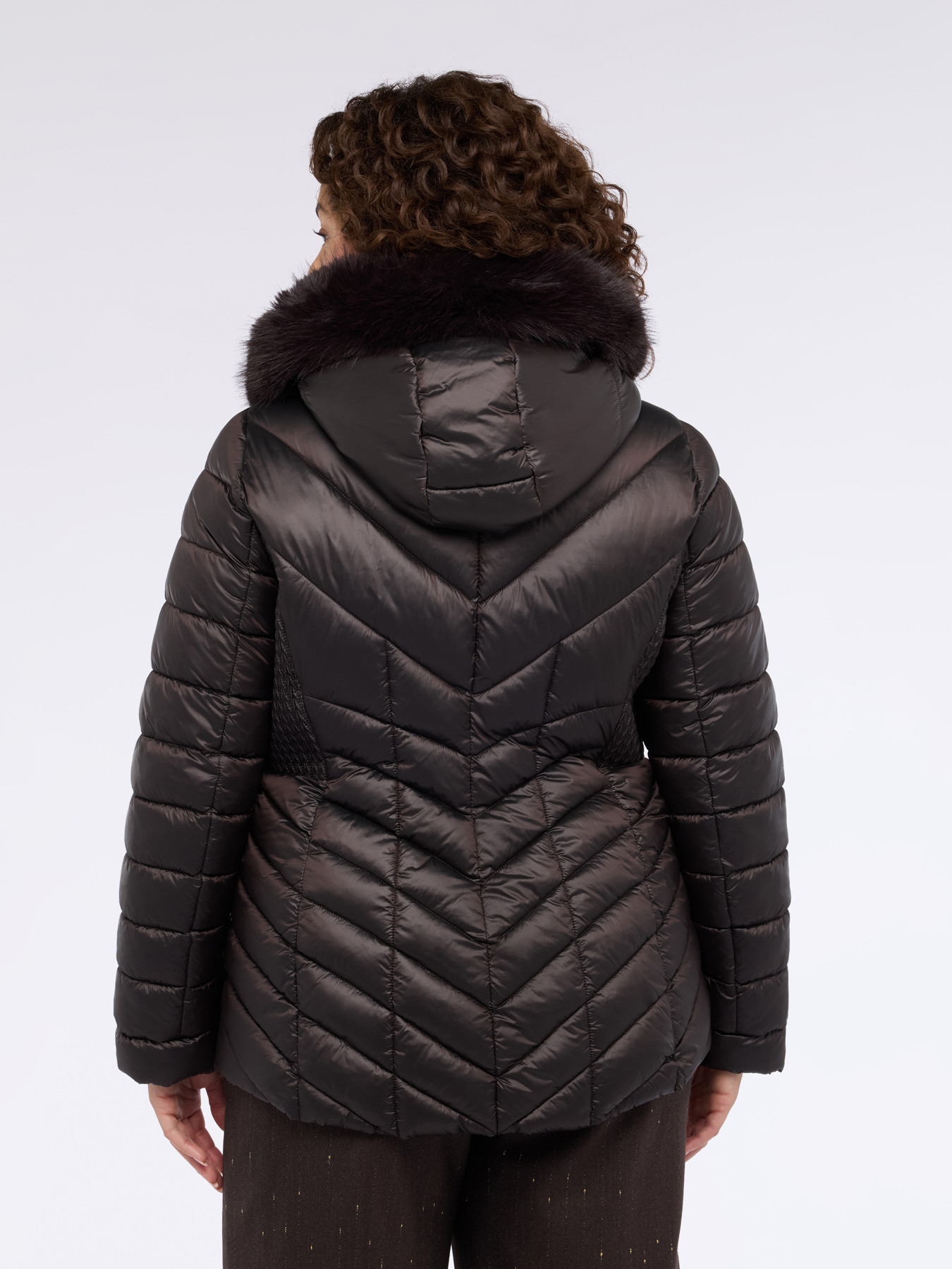 Gesteppte Daunenjacke mit Kapuze image number 1