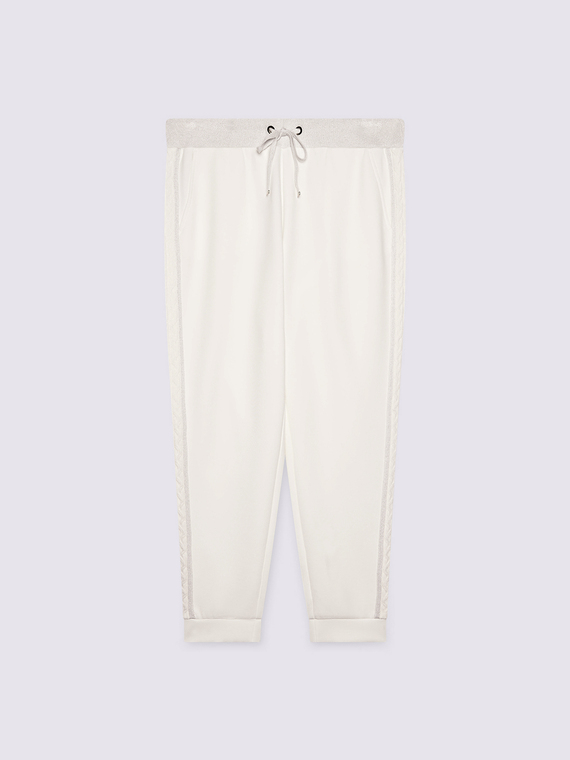 Pantaloni jogger in tessuto scuba - vista alternativa | Fiorella Rubino