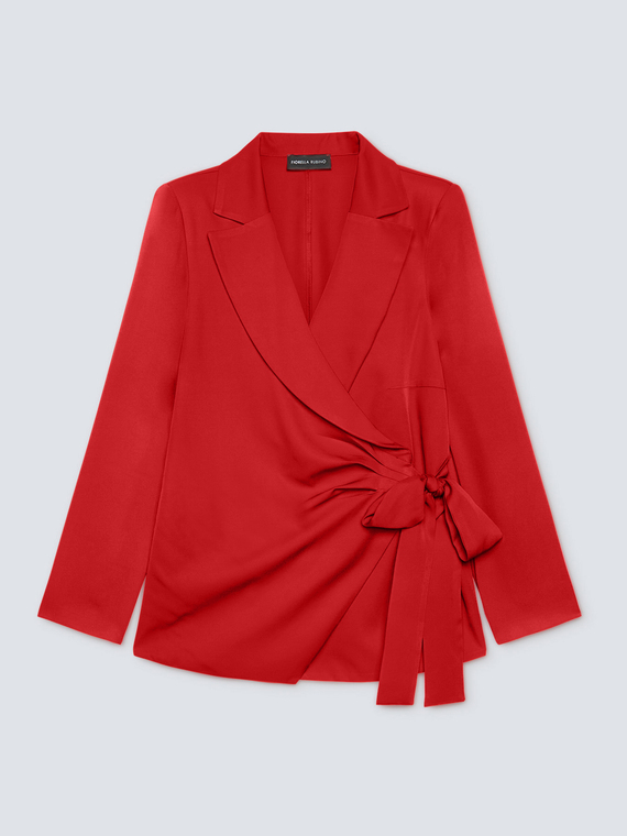Jacket with side fastening