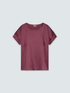 Bi-material T-shirt in satin and jersey image number 4