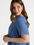 Linen and jersey dress image number 2