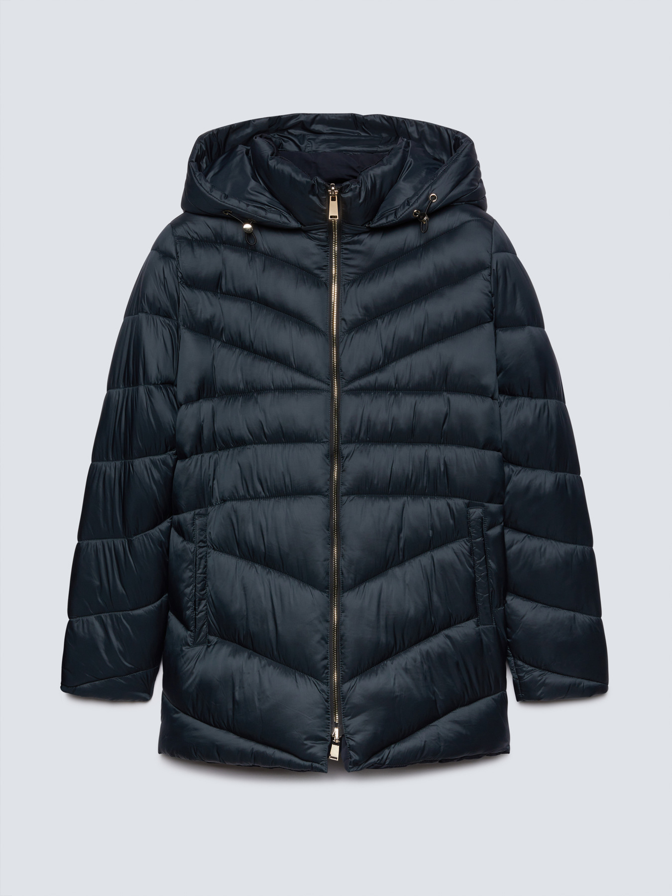 Piumino reversibile bicolore in nylon riciclato image number 4