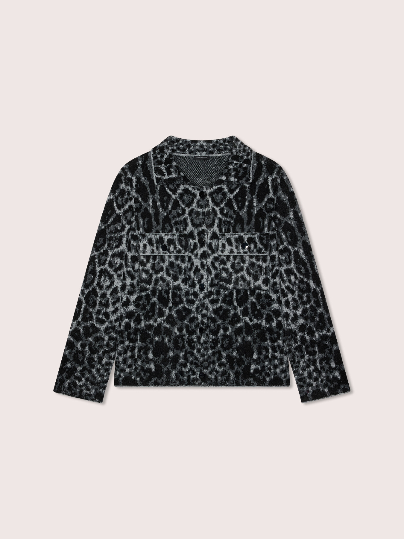 Veste en tricot avec imprim&eacute; animalier image number 4
