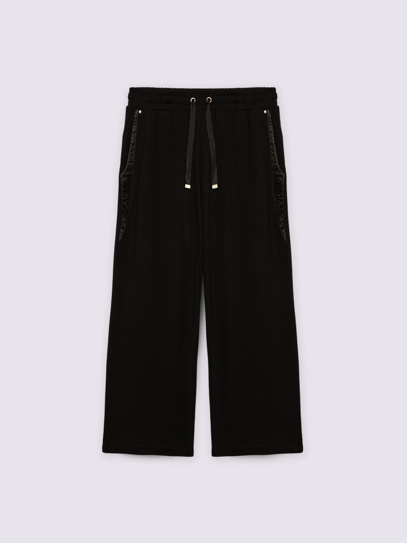 Pantaloni cropped in felpa image number 4