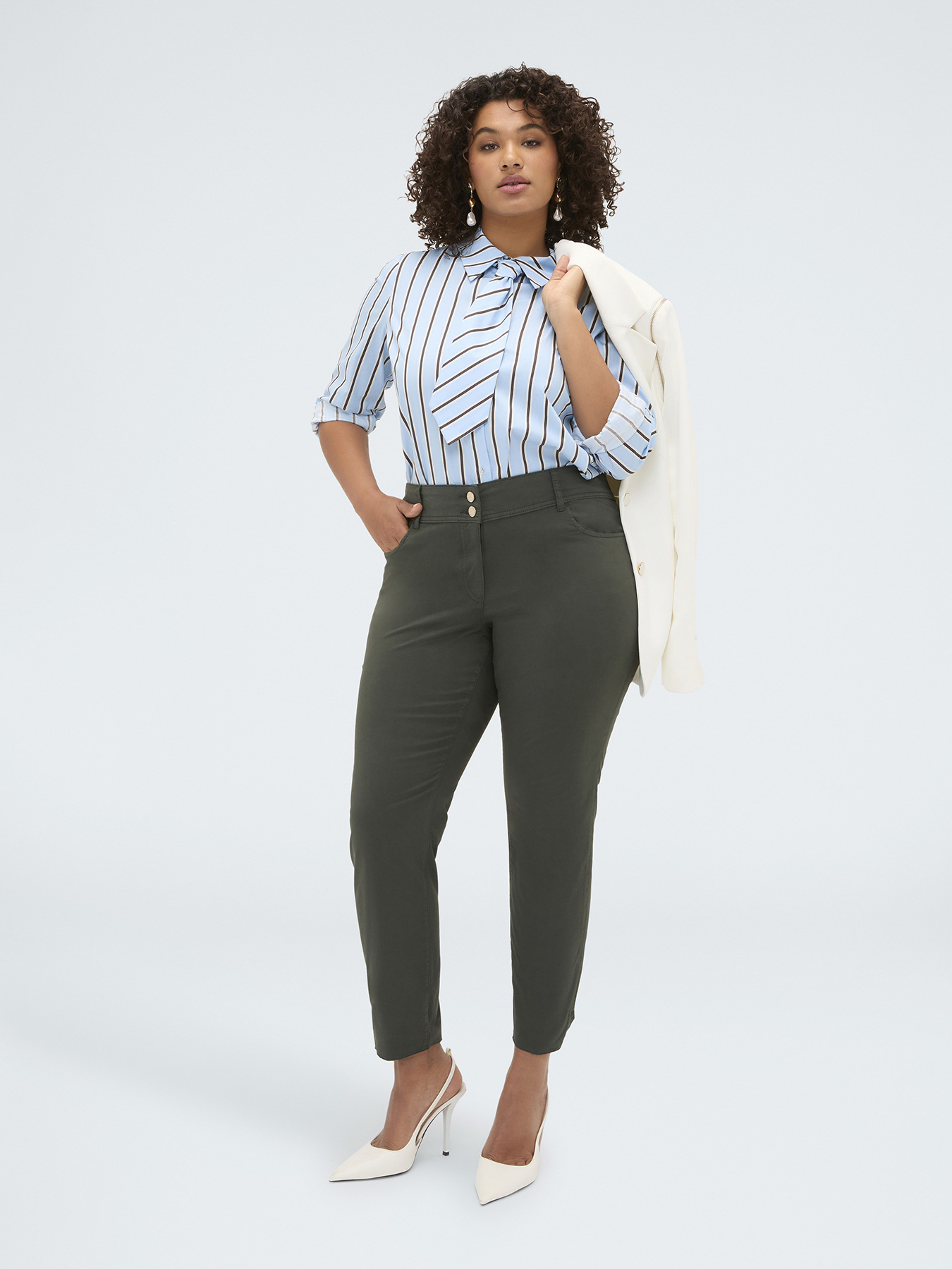 Pantaloni Skinny cotone image number 0