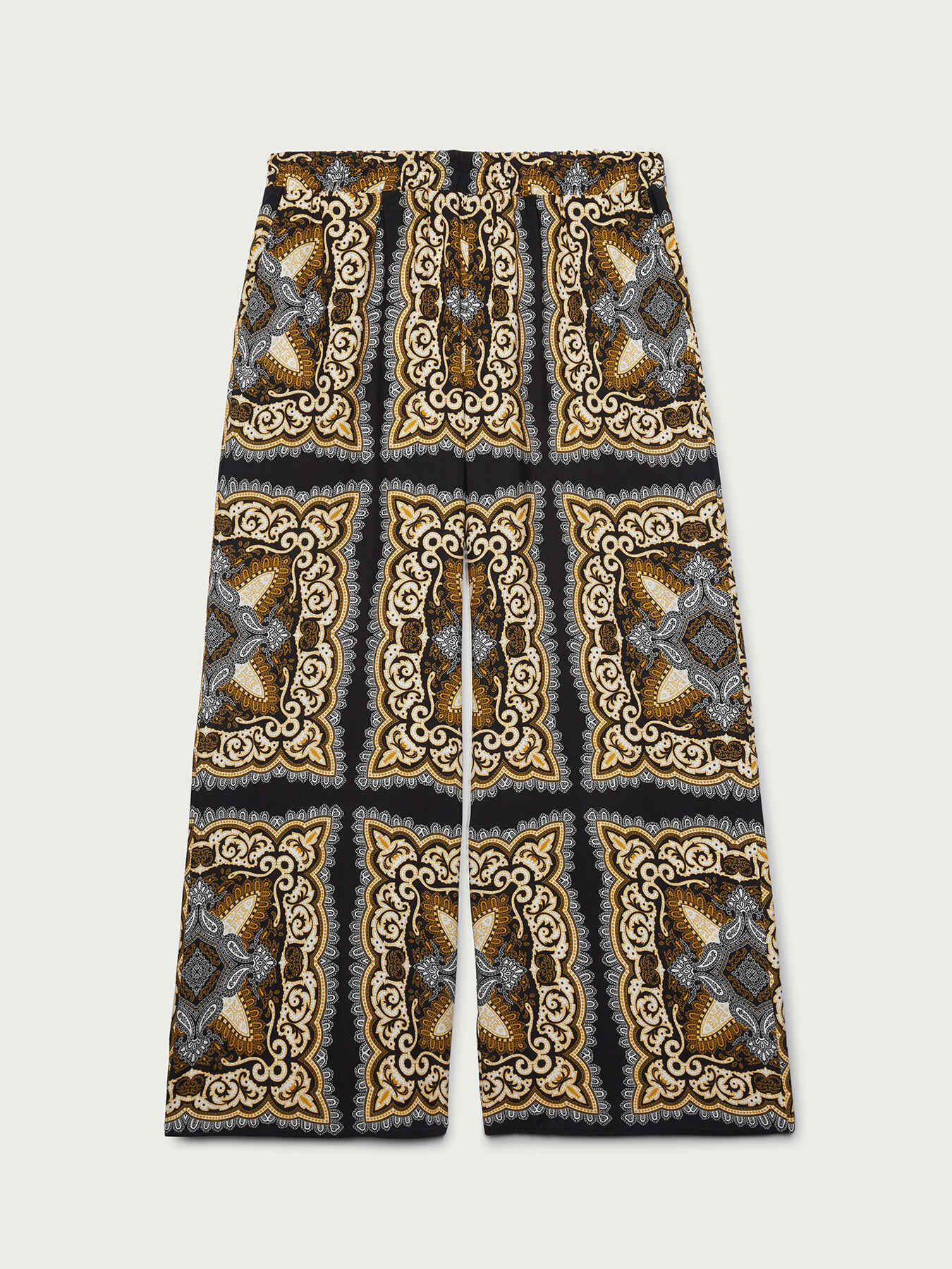 Pantaloni in viscosa dalla stampa bandana image number 4