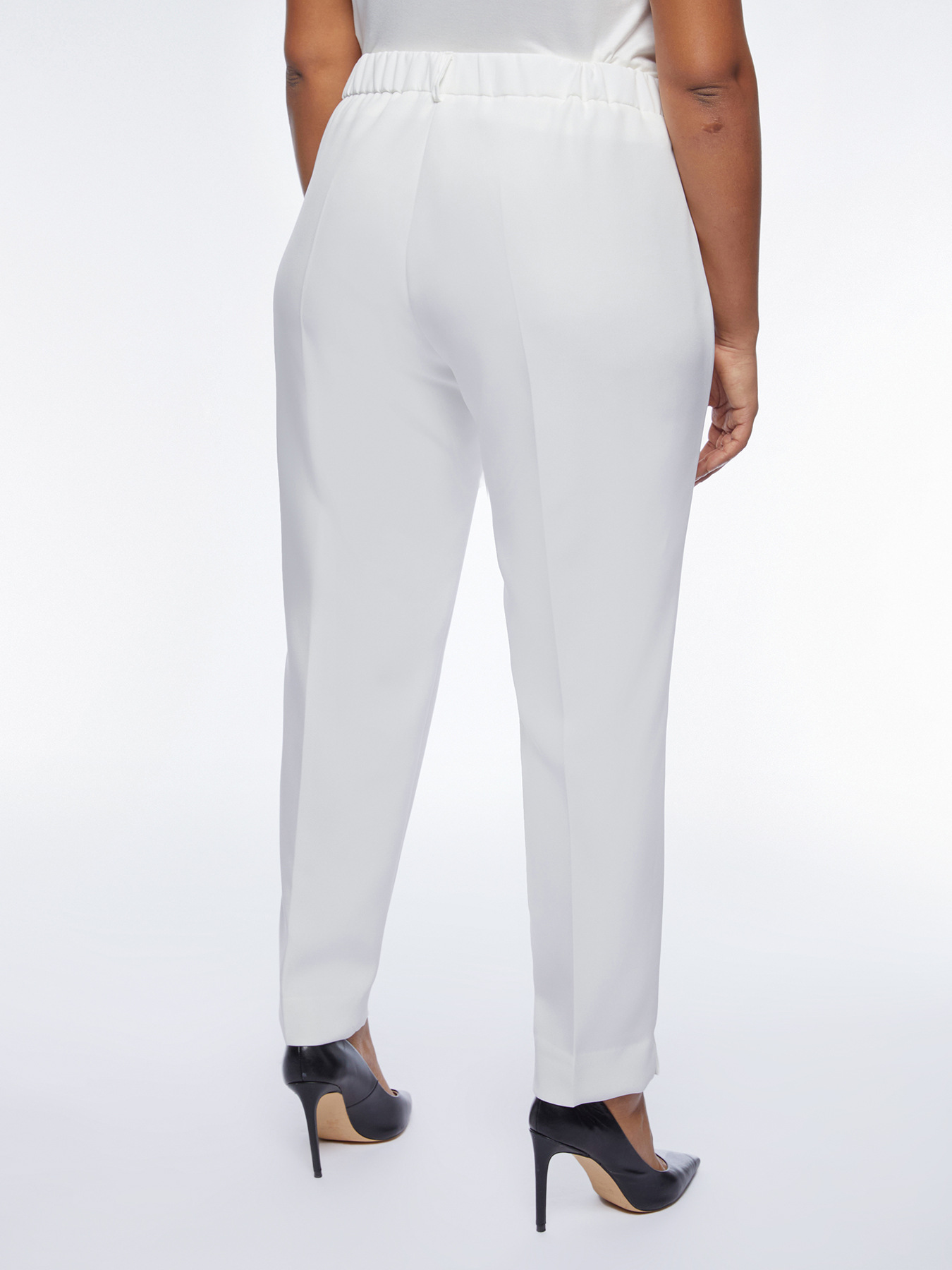 Pantalones rectos blancos image number 1