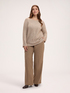 Zopfstrickpullover mit Mikropailletten image number 2