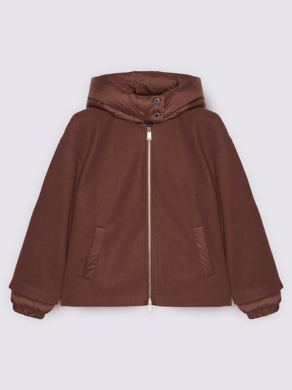 Veste bimati&egrave;re &agrave; capuche et fermeture &eacute;clair