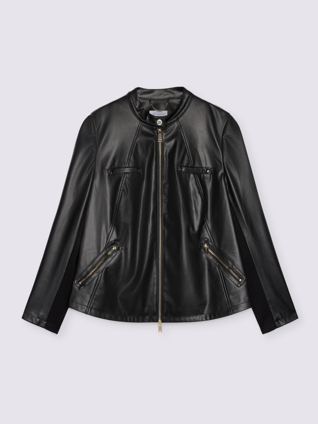 Veste de motard avec parties en tissu stretch image number 4