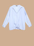 Oversize-Bluse mit Knoten vorne image number 3