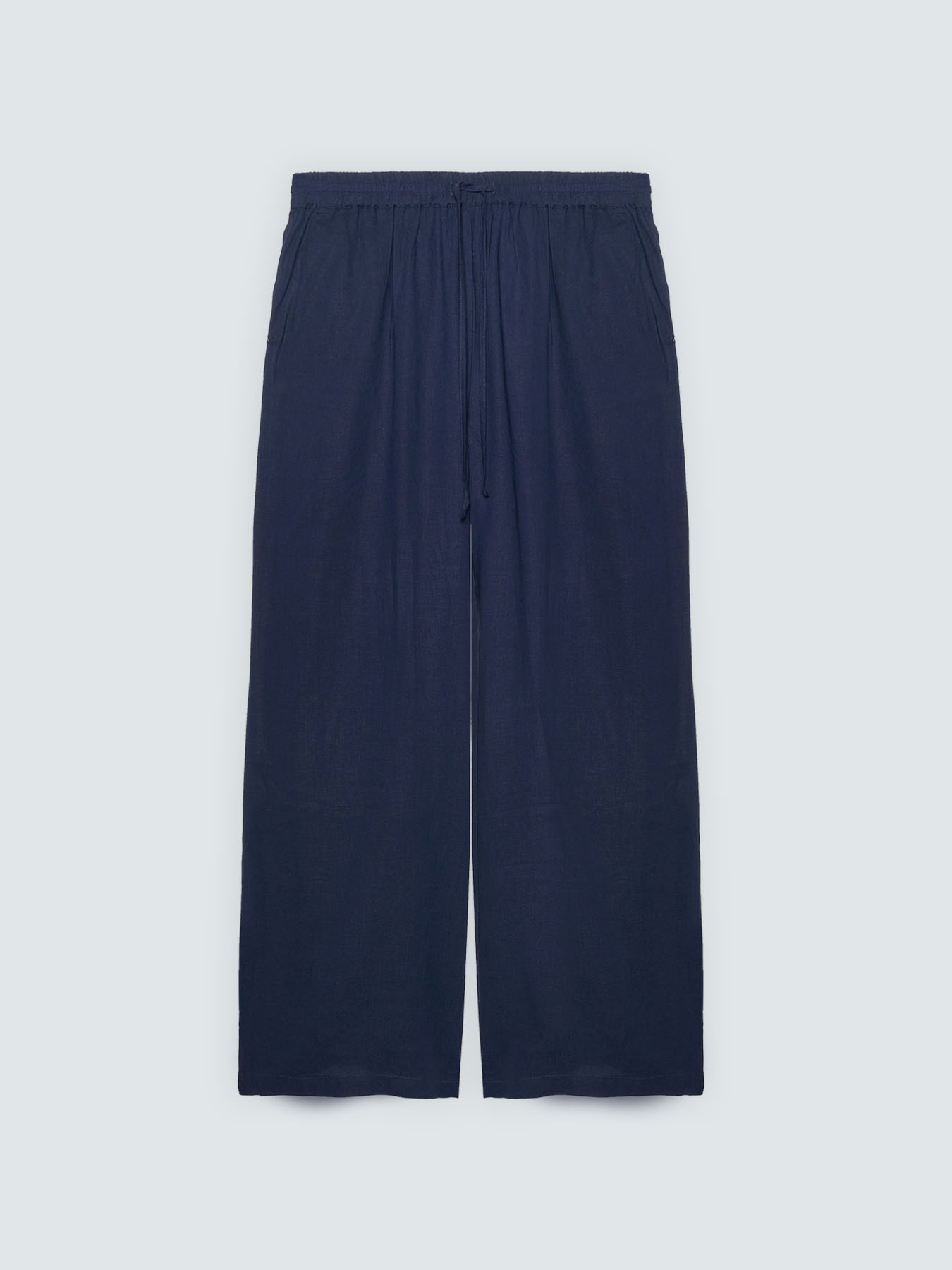 Pantalon Wide Leg en m&eacute;lange de lin image number 4
