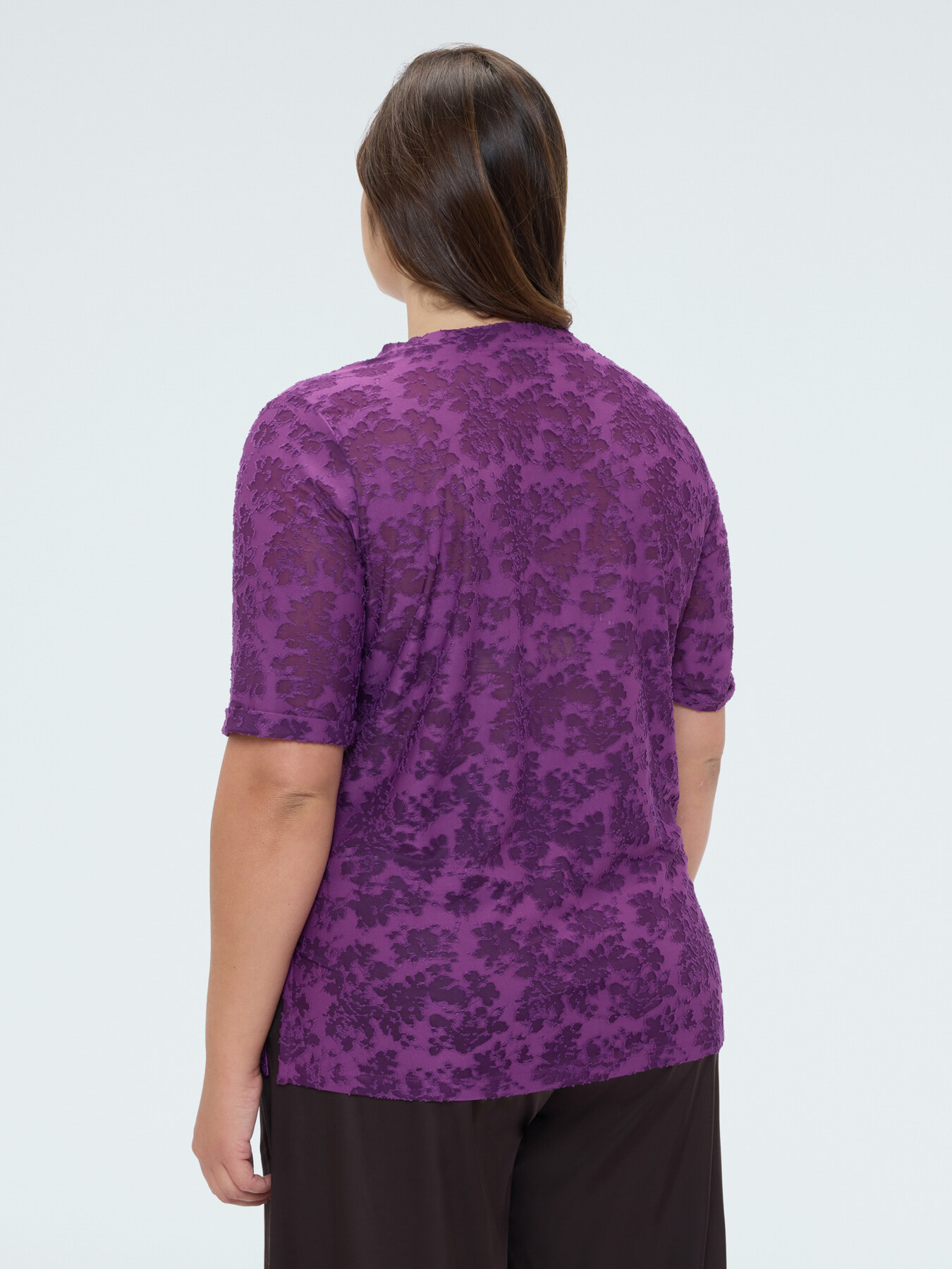 T-Shirt aus Jacquard mit Print image number 1