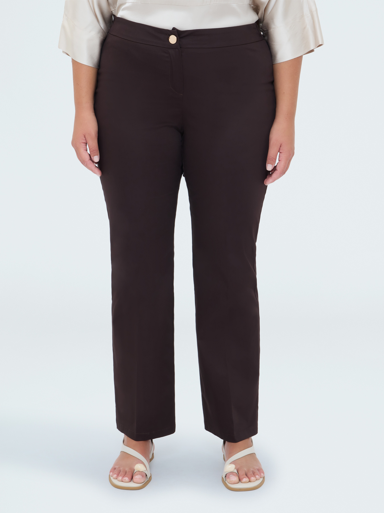 Pantaloni Regular in cotone stretch image number 0