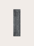 Ribbed knit scarf with cable-knit weave image number 1