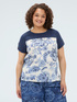 Zweifarbiges T-Shirt aus Baumwollmischung image number 0