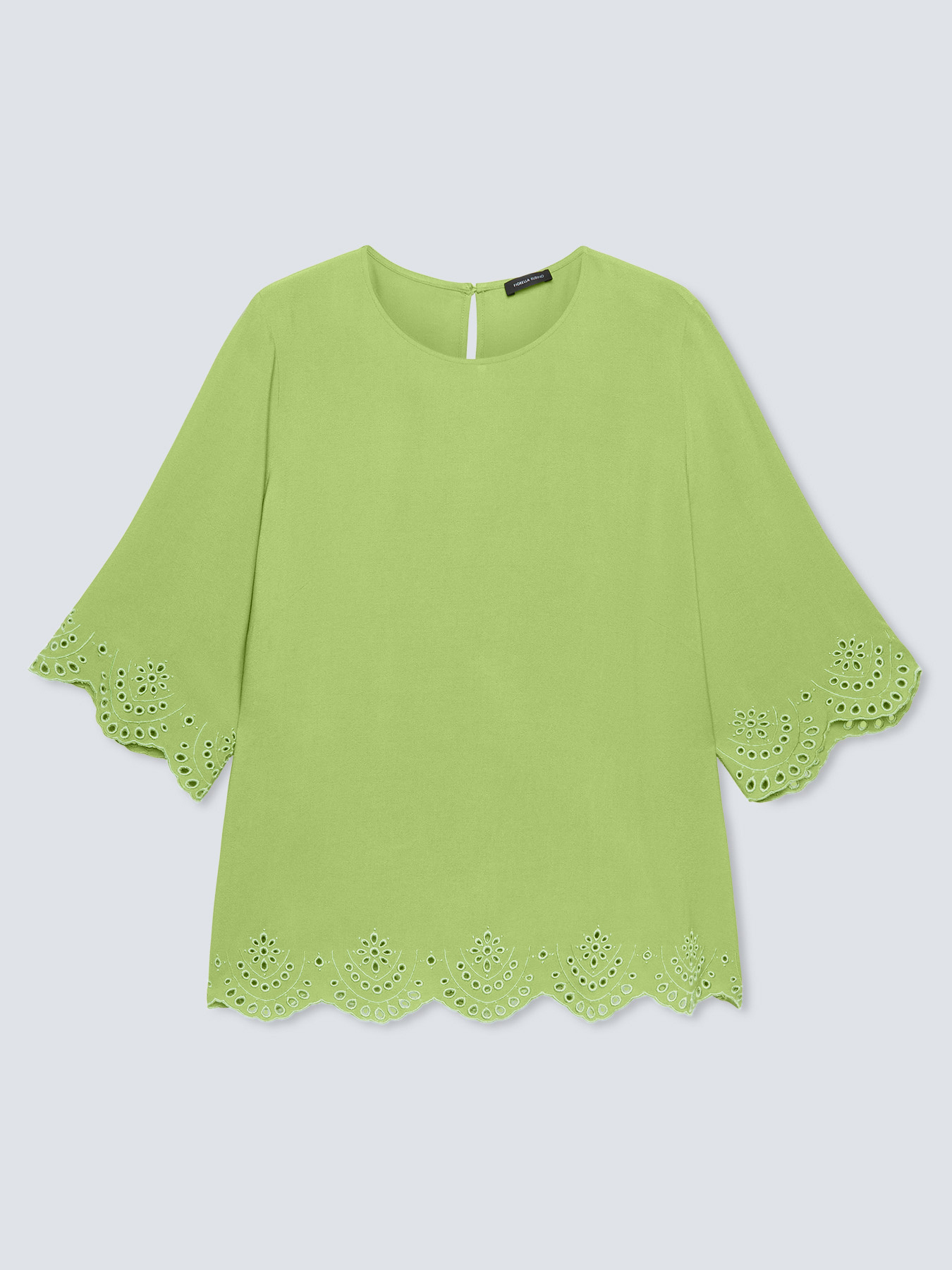 Blouse avec bas effet dentelle image number 4