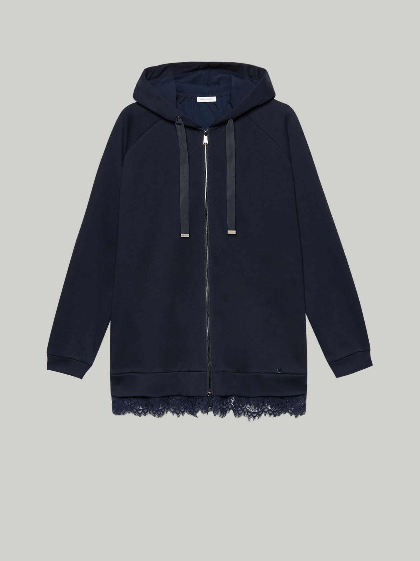 Langes Sweatshirt mit Spitze image number 3