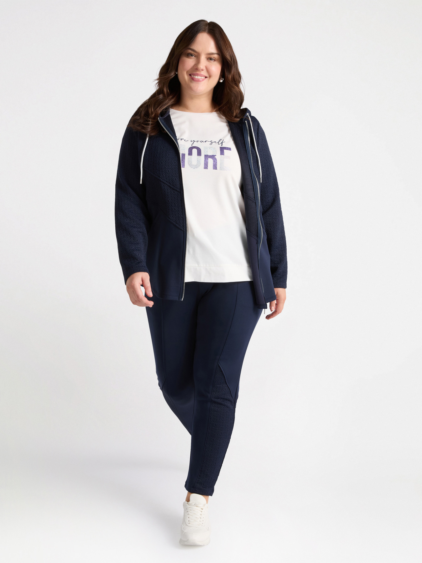 Pantalon joggers avec cordon de serrage &agrave; la taille image number 2