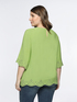 Blouse with lace-effect hem image number 1